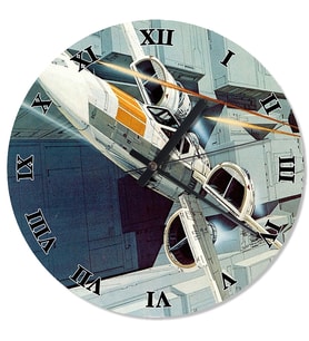 Yıldız Savaşları Star Wars Ships Dekoratif Duvar Saati