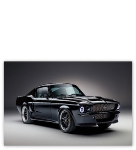 Ahşap Tablo Ford Mustang