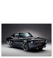 Ahşap Tablo Ford Mustang