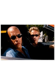 Ahşap Tablo Fast And Furious Walker Ve Diesel Yarışıyor