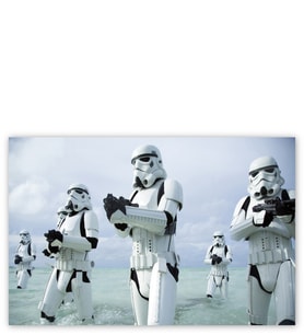 Ahşap Tablo Star Wars Rogue One Stormtroopers Beyaz