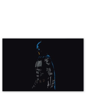 Ahşap Tablo Batman Adalet Ligi Siyah Arkaplan Çizim
