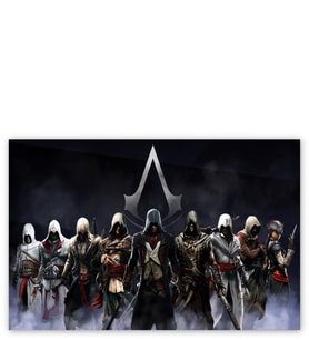 Ahşap Tablo Assassins Creed Tüm Suikastçiler