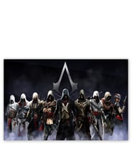 Ahşap Tablo Assassins Creed Tüm Suikastçiler