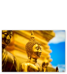 Ahşap Tablo Tayland Gautama Buda Heykeli