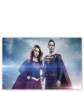 Ahşap Tablo Superman Ve Supergirl