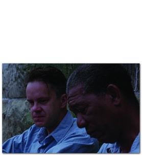 Ahşap Tablo Esaretin Bedeli Tim Robbins Ve Morgan Freeman