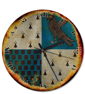 Ravenclaw Harry Potter Desenli Duvar Saati