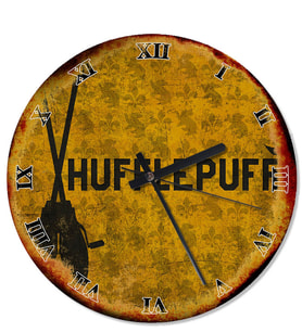 Hufflepuff Harry Potter Tasarım Duvar Saati