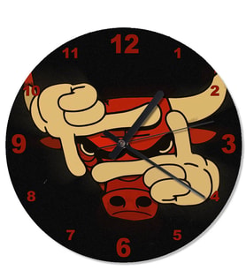 Chicago Bulls Analog Duvar Saati