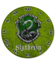 Slytherin Harry Potter Desenli Duvar Saati