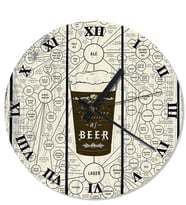 Bira Çeşitleri Analog Duvar Saati
