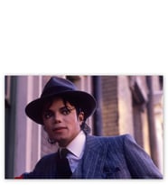Ahşap Tablo Michael Jackson Takım Elbiseli
