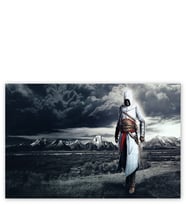 Ahşap Tablo Assassins Creed Suikastçi Kara Bulutlar Ve Çayırlar