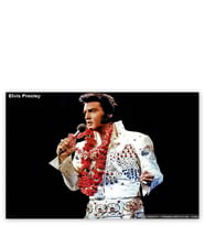 Ahşap Tablo Elvis Presley Beyaz Elbise Ve Çiçekler