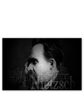 Ahşap Tablo Friedrich Nietzsche Portre SB