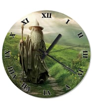 Yüzüklerin Efendisi Gandalf Baskılı Duvar Saati