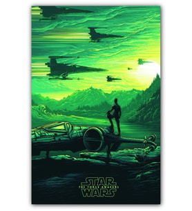 Ahşap Tablo Star Wars The Force Awakens