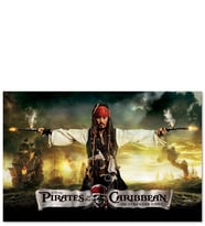 Ahşap Tablo Karayip Korsanları Jack Sparrow Film
