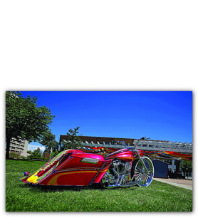 Ahşap Tablo Harley Davidson Road King Görsel