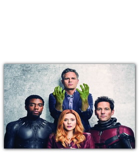 Ahşap Tablo Avengers Hulk, Black Panther, Ant Man Ve Scarlet Witch