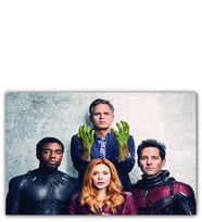 Ahşap Tablo Avengers Hulk, Black Panther, Ant Man Ve Scarlet Witch