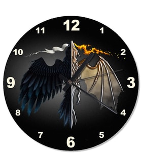 Game Of Thrones Ejderha Tasarım Duvar Saati