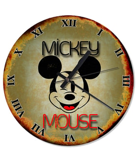 Mickey Mouse Özel Tasarım Duvar Saati