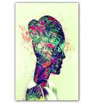 Ahşap Tablo Face Color Light Bright