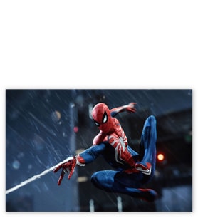 Ahşap Tablo Spider-Man Ağ Fırlatıyor
