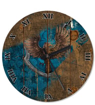 Ravenclaw Harry Potter Sessiz Duvar Saati