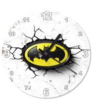 Çatlak Zeminde Batman Logo Sessiz Duvar Saati