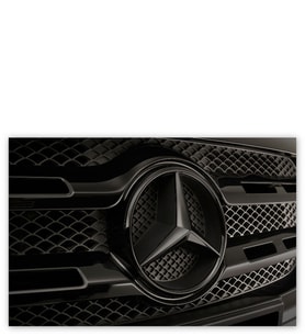 Ahşap Tablo Mercedes Benz Logo Karanlık Mod