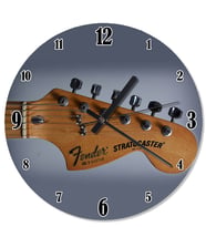 Fender Gitar Tasarım Duvar Saati