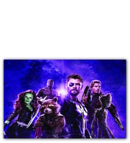 Ahşap Tablo Avengers Rakun, Thor, Groot