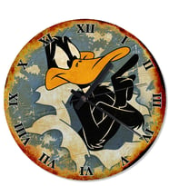 Daffy Duck Eskitilmiş Duvar Saati