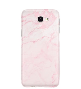 Kılıfland Samsung Galaxy J7 Prime-J7 Prime 2 Kılıf Silikon Resimli Kapak Pembe Mermer -Stok 1294