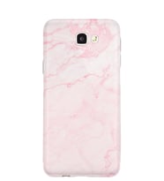 Kılıfland Samsung Galaxy J7 Prime-J7 Prime 2 Kılıf Silikon Resimli Kapak Pembe Mermer -Stok 1294