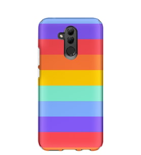 Kılıfland Huawei Mate 20 Lite Kılıf Silikon Desenli Resimli Lüx Kapak Rainbow -Stok 1276