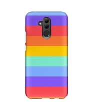 Kılıfland Huawei Mate 20 Lite Kılıf Silikon Desenli Resimli Lüx Kapak Rainbow -Stok 1276