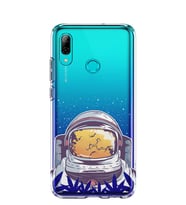 Kılıfland Huawei P Smart 2019 Kılıf Silikon Desenli Resimli Lüx Kapak Astronaut Smoke -Stok 265