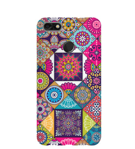 Kılıfland General Mobile GM9 Pro Kılıf Silikon Desenli Resimli Lüx Kapak Patchwork -Stok 1047