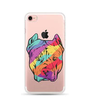 Kılıfland Apple İphone 7 Kılıf Silikon Resimli Kapak Color Pitbull -Stok 153