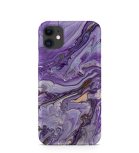 Kılıfland Apple İphone 11 Kılıf Silikon Resimli Kapak Abstract Purple -Stok 1070