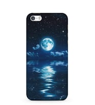 Kılıfland Apple İphone 5S Kılıf Silikon Resimli Kapak Night Moon Stok 1133