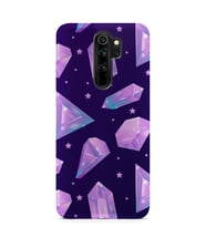 Kılıfland Xiaomi Redmi Note 8 Pro Kılıf Silikon Resimli Kapak Purple Crystal -Stok 367
