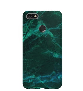 Kılıfland General Mobile GM9 Pro Kılıf Silikon Desenli Resimli Lüx Kapak Koyu Yeşil Mermer -Stok 1295