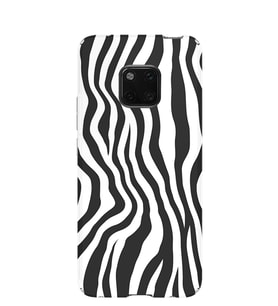 Kılıfland Huawei Mate 20 Pro Kılıf Silikon Desenli Resimli Lüx Kapak Zebra Pattern -Stok 1087