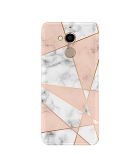Kılıfland General Mobile GM8 Kılıf Silikon Desenli Resimli Lüx Kapak Mixed Marble Mermer -Stok 1034