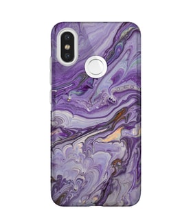 Kılıfland Xiaomi Redmi Note 7 Kılıf Silikon Resimli Kapak Abstract Purple -Stok 1070